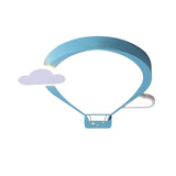 Colorful Hot Air Balloon Ceiling Light - Led Flushmount Lamp In 18’/21.5’ Width