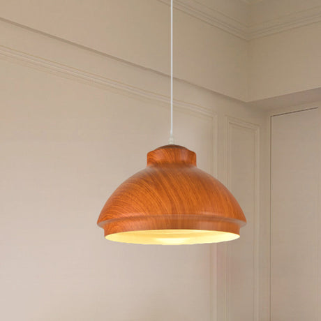 Loft Style Aluminum Coffee/Green Bowl Shade Pendant Light For Dining Room - 1 Bulb Drop Lighting