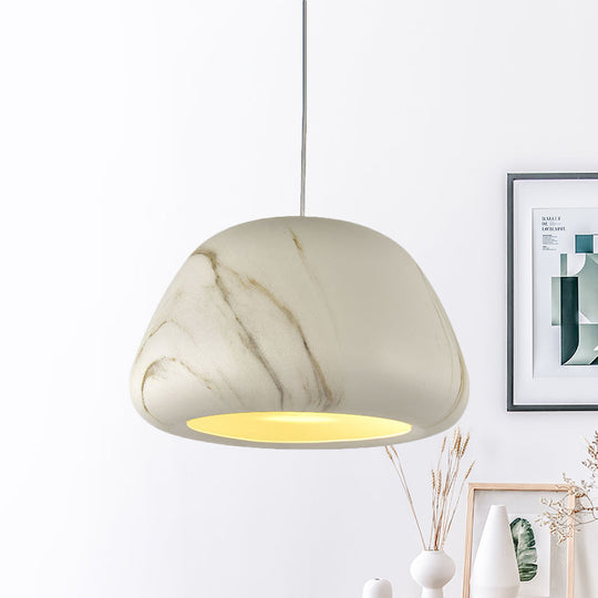 Vintage Aluminum Ceiling Hang Fixture - Green/Red Brown/Coffee Pendant Light For Living Room Bowl