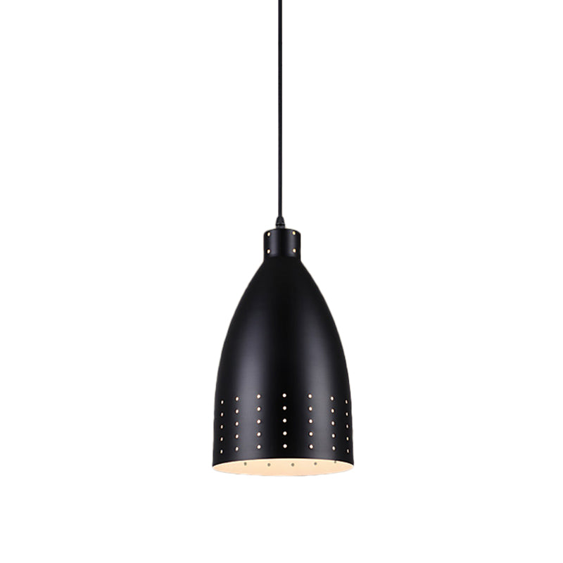 Farmhouse Aluminum Dome Pendant Lamp - Black Etched 6.5’/9’/12’ Wide 1-Light Down Lighting