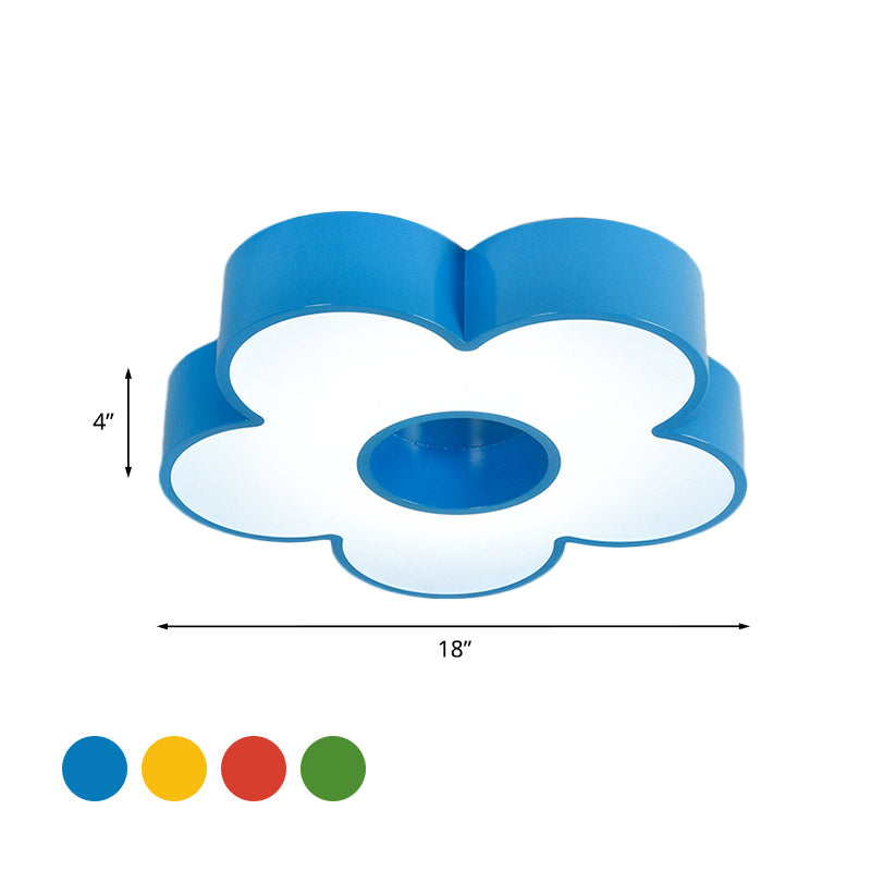 Colorful Acrylic Flower Led Ceiling Light For Kindergarten