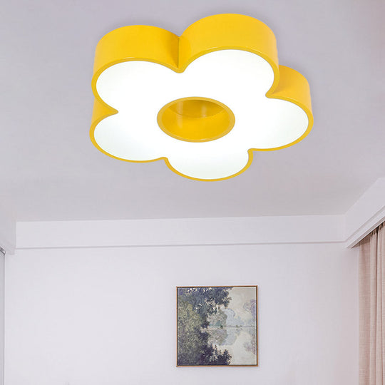 Colorful Acrylic Flower Led Ceiling Light For Kindergarten