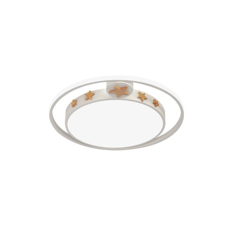 Round Flush Mounted Acrylic Led Ceiling Lamp In Pink/White/Gray Perfect For Bedroom Lighting