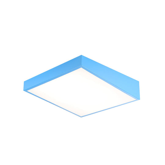 Colorful Square Led Flush Mount Ceiling Light For Kindergarten
