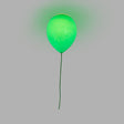 Kid’s Cartoon Balloon Glass Flush Mount Ceiling Light Fixture For Bedroom Green / 6’