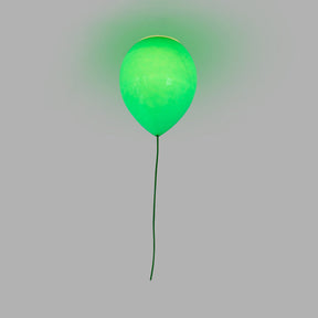 Kid’s Cartoon Balloon Glass Flush Mount Ceiling Light Fixture For Bedroom Green / 6’