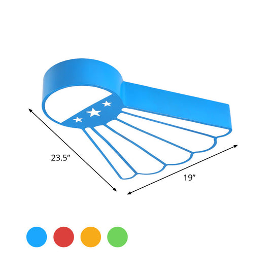 Kindergarten Ceiling Mounted Led Light For Kids’ Badminton Room (Blue/Green/Red)