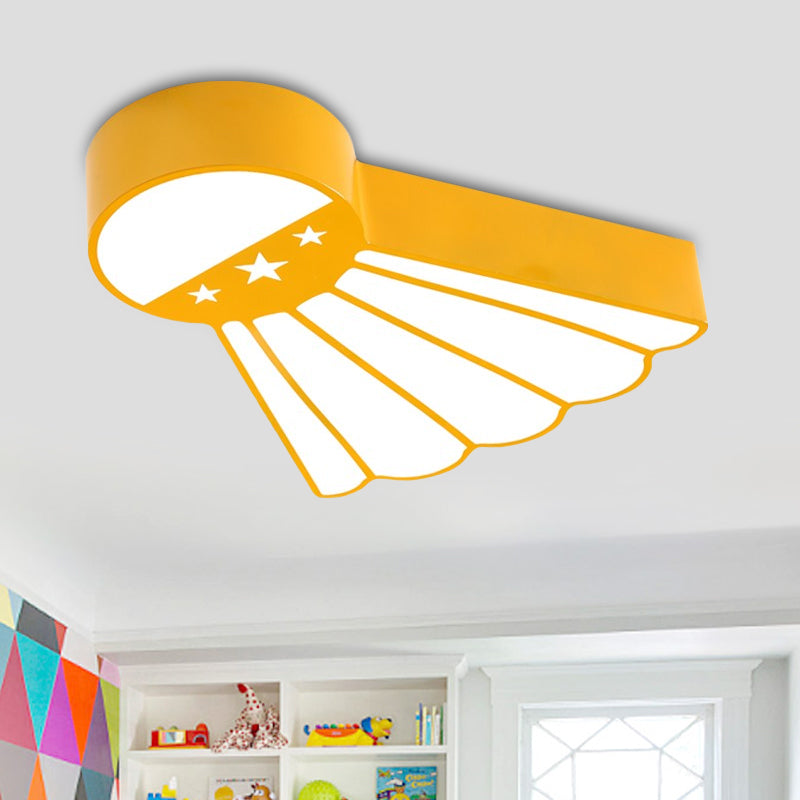 Kindergarten Ceiling Mounted Led Light For Kids Badminton Room (Blue/Green/Red) Yellow