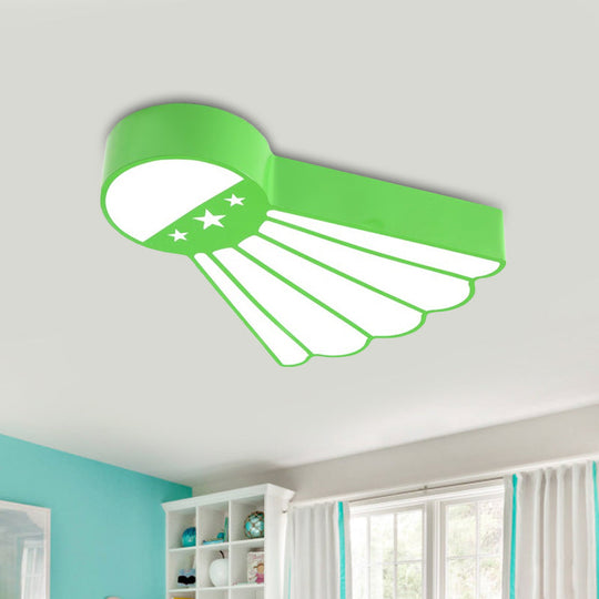 Kindergarten Ceiling Mounted Led Light For Kids Badminton Room (Blue/Green/Red) Green