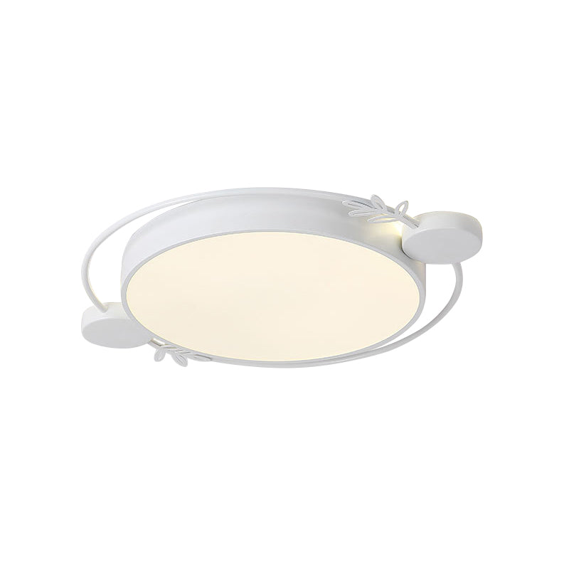 Modern Led Twig Round Iron Flush Mount Ceiling Light