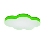 Kids Room Cartoon Led Cloud Ceiling Light In Acrylic Flushmount Design White/Red/Yellow