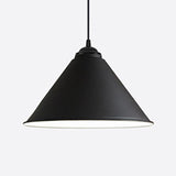 Contemporary 12/16 Inch Wide Cone Metal Suspension Lamp: Elegant 1-Bulb Hanging Light For Dining