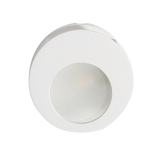 Modern Gypsum Wall Sconce Lamp - 1 Light Led Lighting In White For Living Room