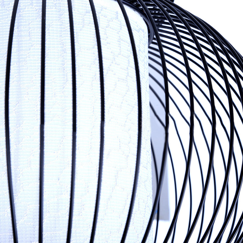 Vintage Style Metal Gourd Caged Pendant Lamp - Adjustable Cord Ideal For Bedrooms