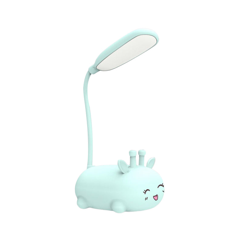 Zoey - Sika Cartoon Deer Desk Lamp Plastic Kid Room Led Night Light With Flexible Arm In