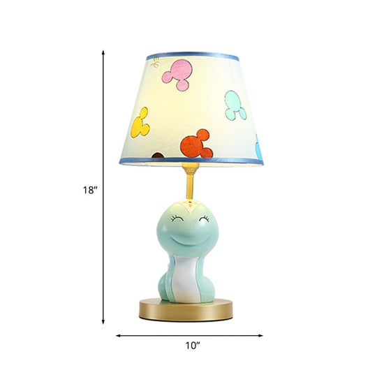 Alessia - Cute Snake Resin Night Lamp Blue Table Light For Kid’s Bedside