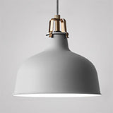 Industrial Style Metal Pendant Lighting With Adjustable Cord - Grey/Pink 8.5/13 W Domed 1 Light For