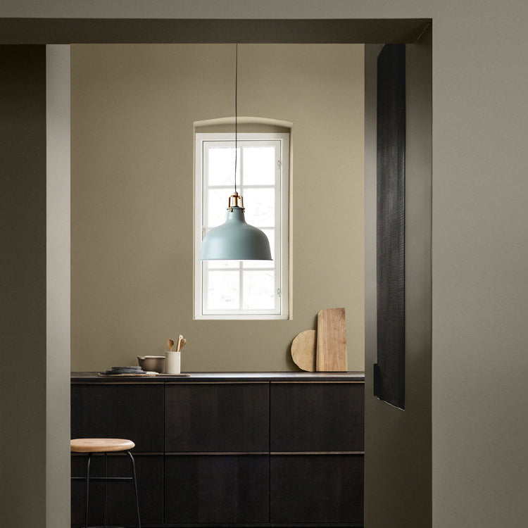 Industrial Style Metal Pendant Light With Adjustable Cord - 1-Light 8.5’/13’ Width Domed