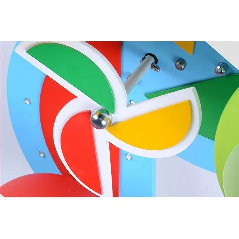 Cartoon Toy Windmill Ceiling Lamp With Globe Shade - Perfect For Kindergarten And Playrooms