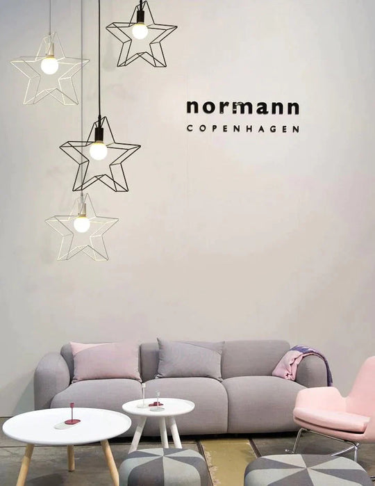 Nordic Creative Lovely Star Chandelier Ceiling