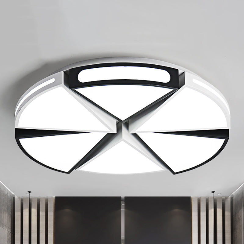 Minimalist Acrylic Triangle Flush Light With Warm/White Led