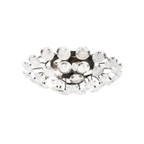 Modern Sputnik Crystal Semi Flush Dining Room Ceiling Lamp - 4 Bulbs Black