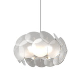 Contemporary Led Acrylic Pendant Lamp - Cloud-Like Design White Bedroom Lighting Kit