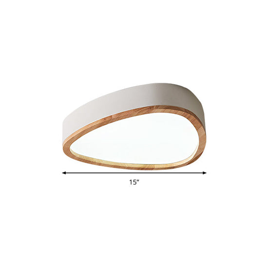 Wooden Teardrop Led Ceiling Light For Boys’ Bedroom