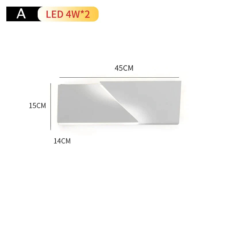 Creativ Indoor Outdoor Wall Lamp Geometric Art Lights Bedroom Living Room Staircase Background