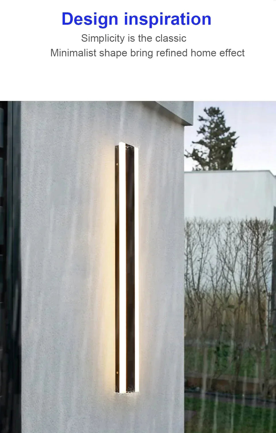 Outdoor Aluminium Waterdichte Wall Mounted Lamp Moderne Ip65 Led Verlichting Tuin Veranda Blaker