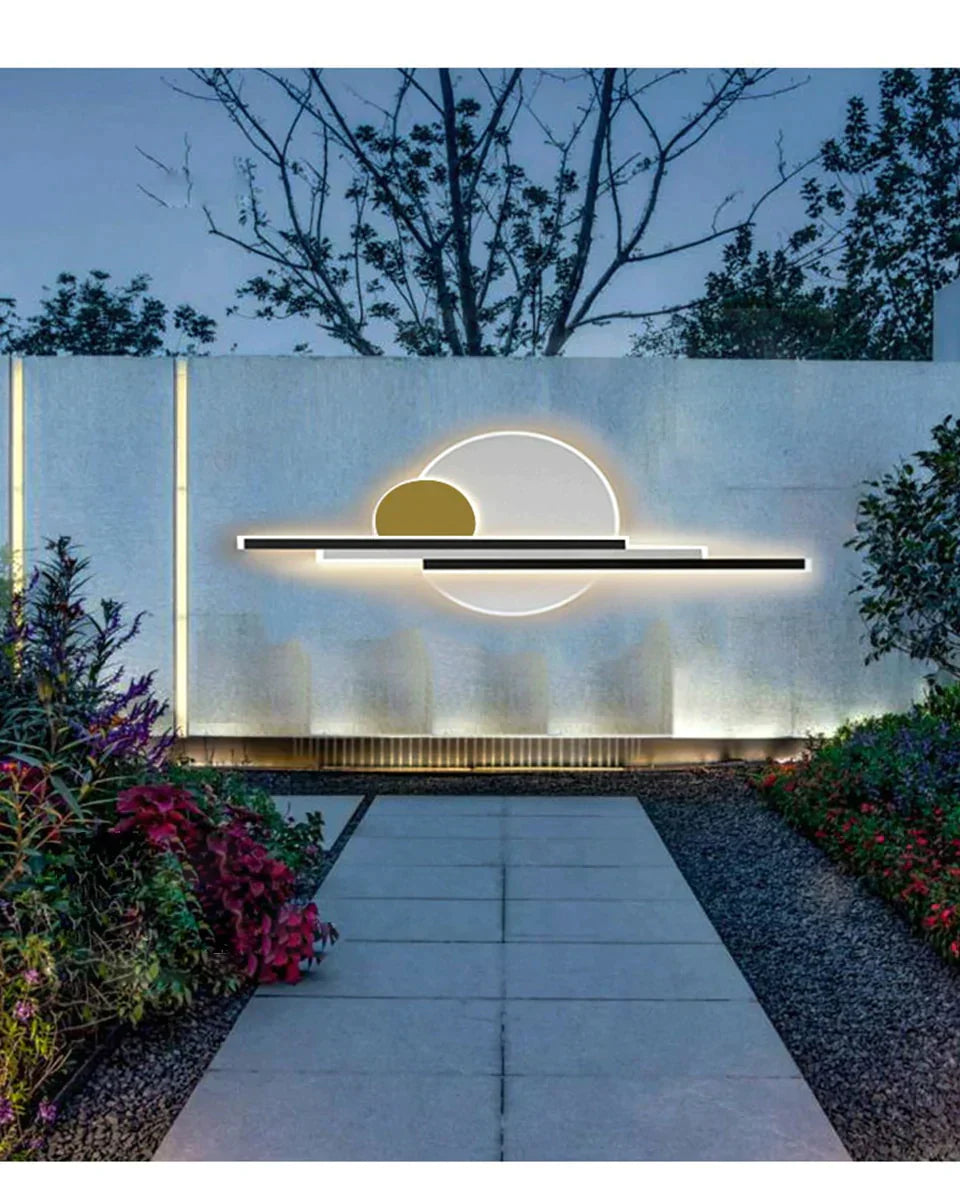 Outdoor Verlichting Ip65 Waterdichte Led Wandlamp Moderne Tuin Veranda Blaker Lights Goud Kleur