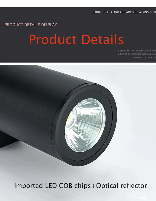 Waterproof Outdoor Led Wall Lamp Modern Ip67 Aluminum Light Black White Garden Porch Sconce 96V