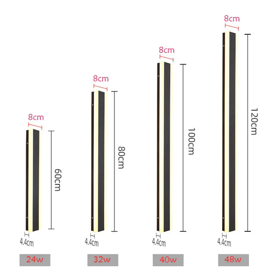 Outdoor Aluminium Waterdichte Wall Mounted Lamp Moderne Ip65 Led Verlichting Tuin Veranda Blaker