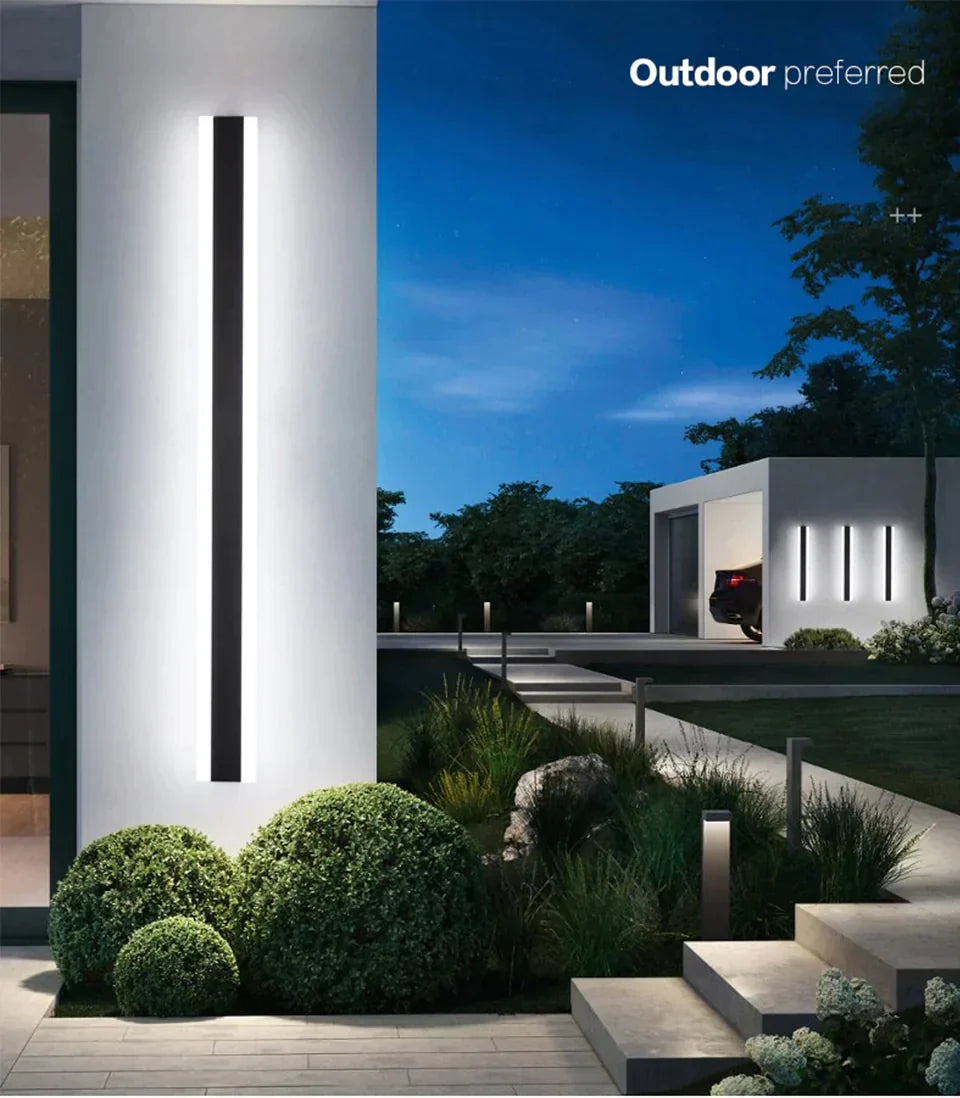 Outdoor Aluminium Waterdichte Wall Mounted Lamp Moderne Ip65 Led Verlichting Tuin Veranda Blaker