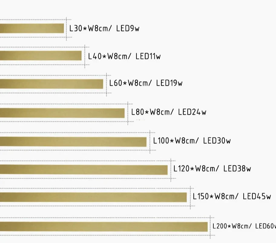 Outdoor Lighting Tall Led Wall Lamp Ip65 Waterproof Aluminum Dimmable Gold Garden Porch Sconce