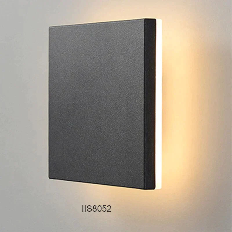 Modern Ip65 Waterproof Outdoor Led Wall Lamp Aluminum Round Squar Light Garden Porch Sconce 96V