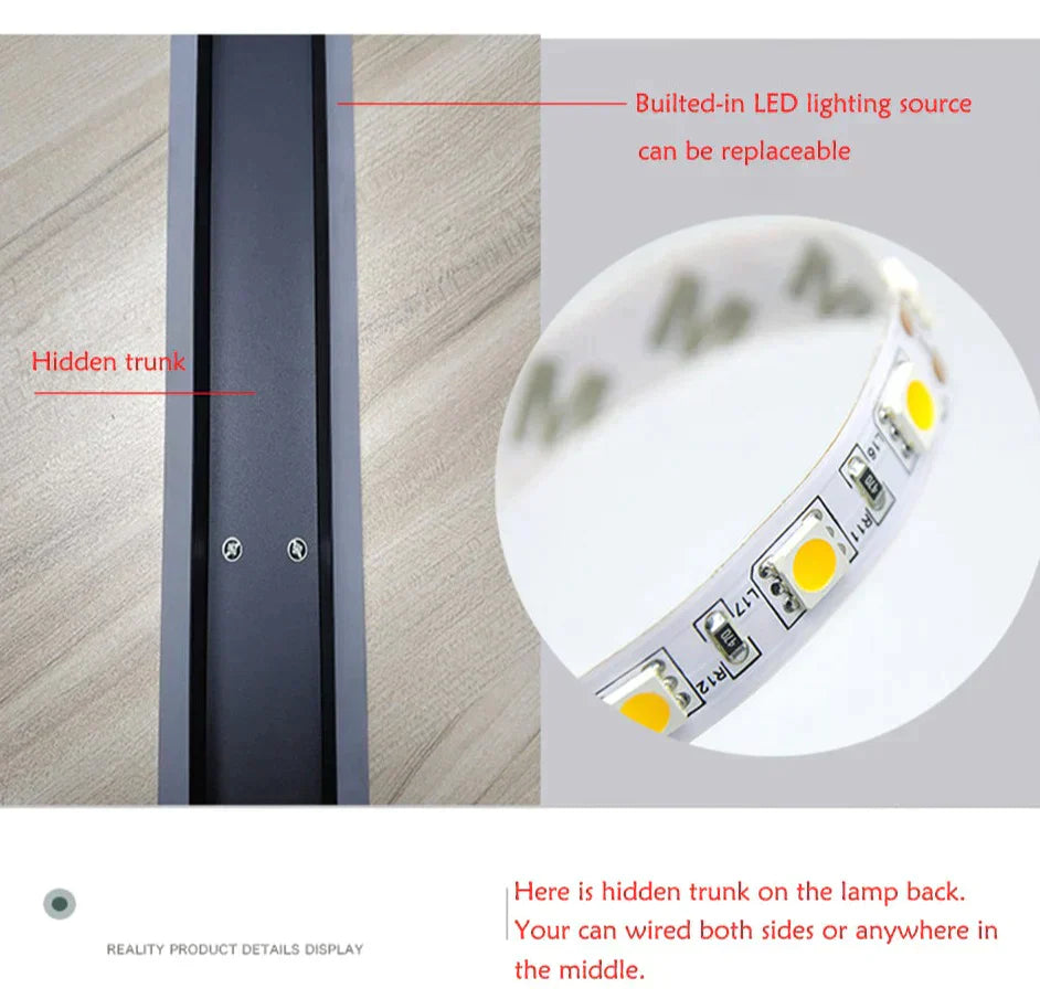 Modern Waterproof Outdoor Wall Lamp Led Super Bright Ip65 Light Garden Porch Landscape Sconce 110V