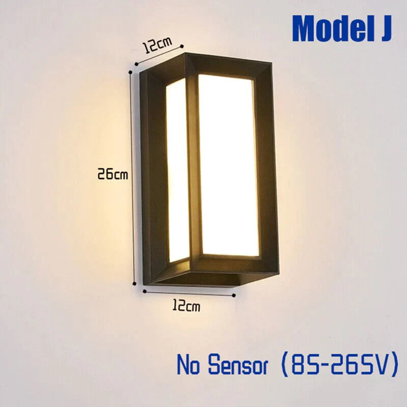 Moderne Outdoor Wandlamp Waterdichte Ip65 Motion Sensor Led Verlichting 18W 30W Veranda Lichten