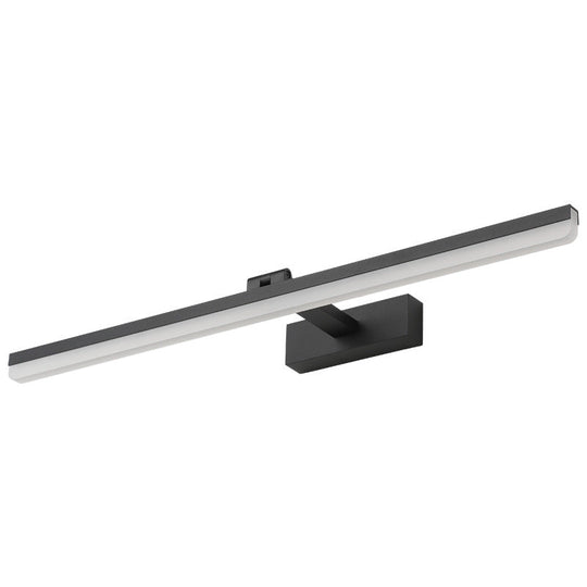 Linear LED Bathroom Vanity Sconce with Acrylic Diffuser - Simple Metal Design