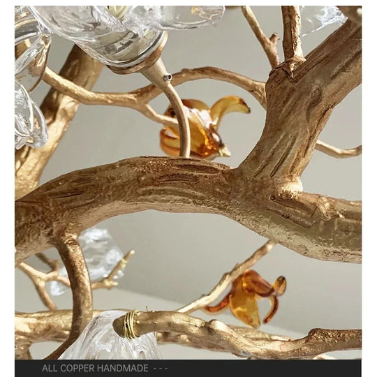 Maravelle Copper Branch Chandelier – Retro Luxury Pendant Light