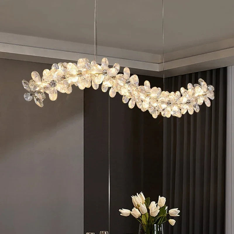 Celestia Modern Petal Crystal Chandelier – Luxury Chandelier