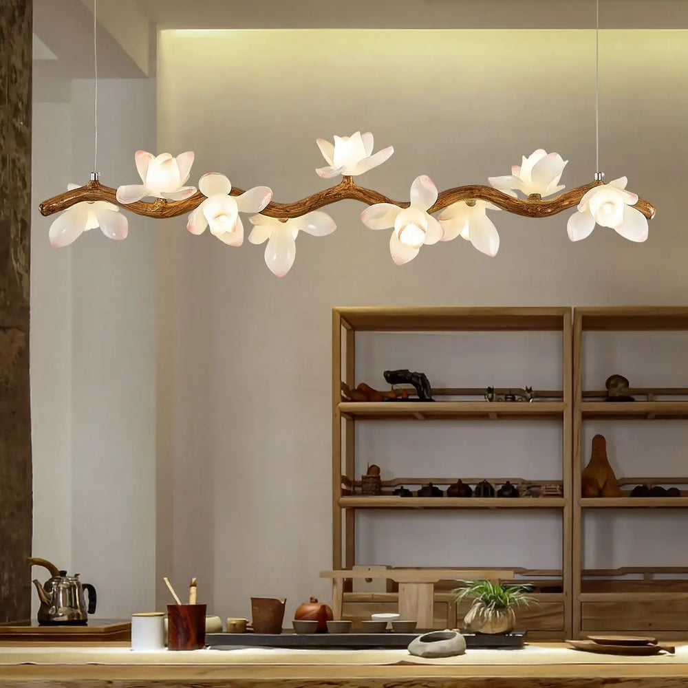 Solora Lotus Branch LED Chandelier – Modern Artistic Lighting