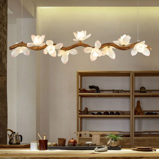 Solora Lotus Branch LED Chandelier – Modern Artistic Lighting