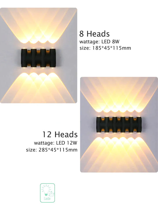 Outdoor Lighting Led Garden Light Alumunim Wall Lamp Villa Porch Street Sconce Lightings 110V-260V