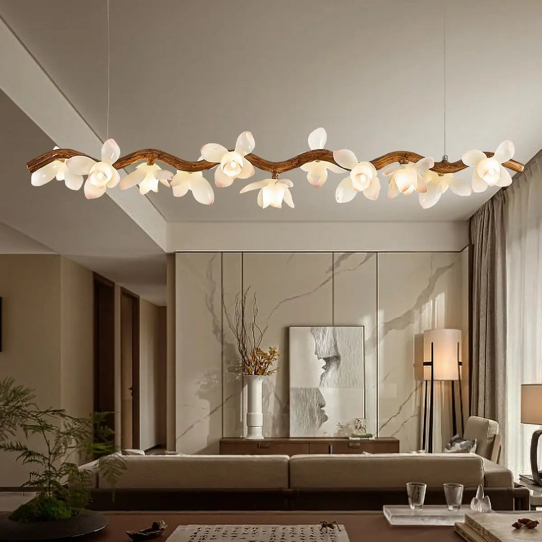 Solora Lotus Branch LED Chandelier – Modern Artistic Lighting
