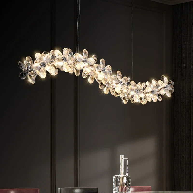 Celestia Modern Petal Crystal Chandelier – Luxury Chandelier