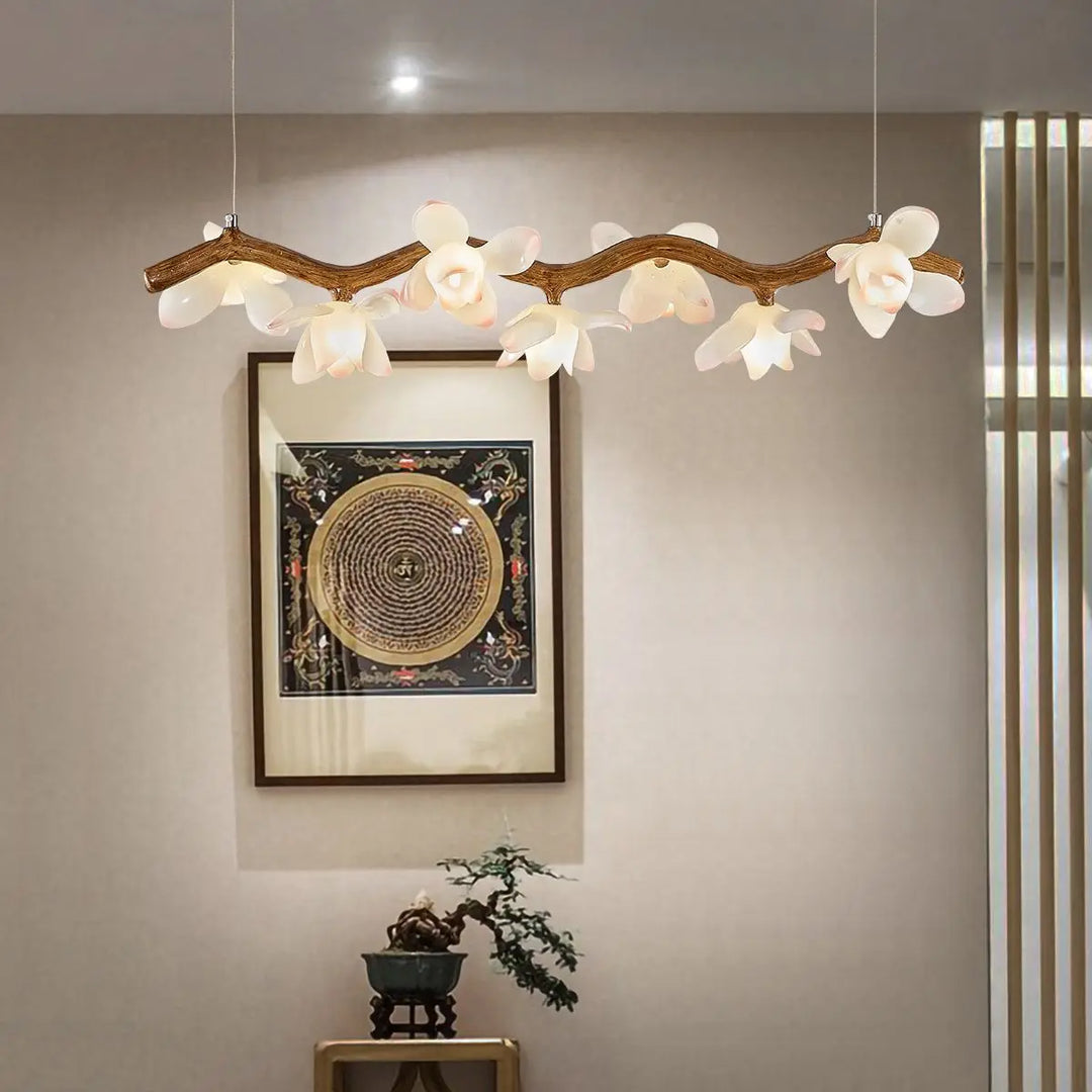Solora Lotus Branch LED Chandelier – Modern Artistic Lighting