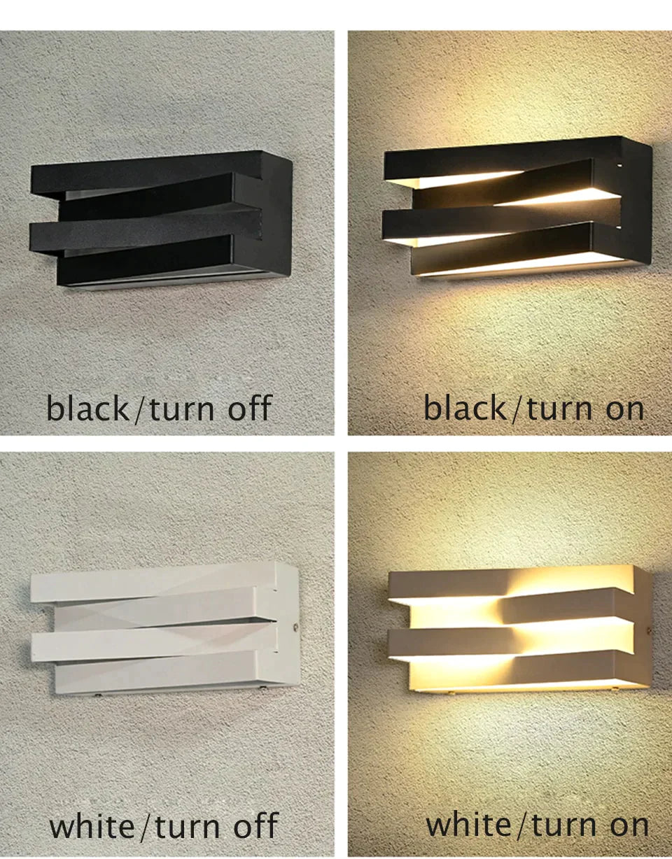 Led Light Outdoor Garden House Lighting Alumunim Ip65 Wall Lamp Villa Porch Gate 110V-260V Sconce