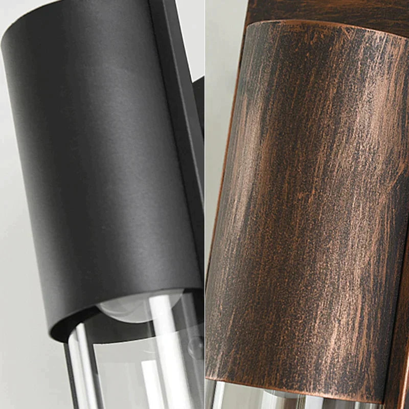 Waterproof Outdoor Led Wall Lighting Retro Vintage Bronze E27 Bulb For Garden Porch Sconce Street