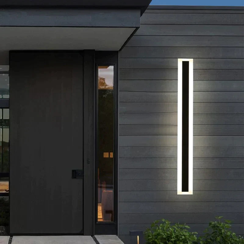 Waterproof Outdoor Lighting Tall Led Wall Lamp Ip65 Aluminum Dimmable Light Garden Porch Sconce